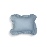 Mini Cotton Ruffled Pillowcase, Butterfly Blue